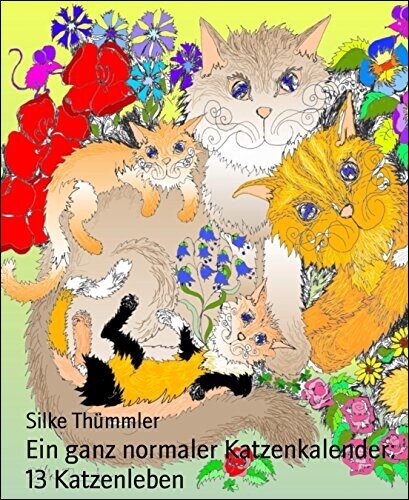 Buch, Katzenkalender, Katzenbuch, Kinderbuch Main Coon Kater im Wasser