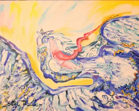 Illustration zum Kinderbuch mit magischer Katze