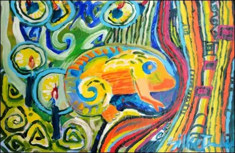 Kunstkalender Kunstbuch Malerei Gemälde Original Kunst im Buch Bilder, Im Farbentaumel, Kalender 2015, Kunstkalender, Kinderbuch