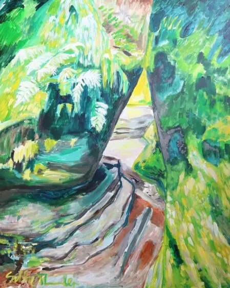 Schwedenlöcher, Sächsische Schweiz - Malerei