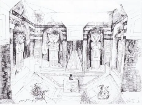 Kinderbuch mit Seeungeheuer, Schatz und versunkener Stadt