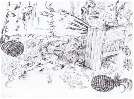 Zeichnung, Grafik in der Kunst mit Seeungeheuer, Bilder